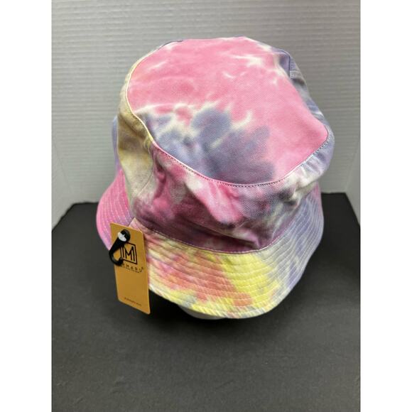 MIRMARU Catch Fish Not Feelings” Tie Dye Bucket Hat 100% Cotton - Picture 5 of 10